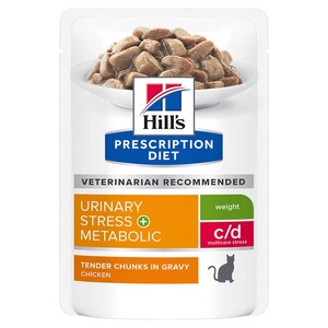 HILL'S PD Prescription Diet Feline c/d Urinary Stress + Metabolic Chicken 85g kotike