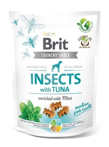 BRIT CARE Dog Crunchy Cracker Insects rikkalikult tuunikala 200g