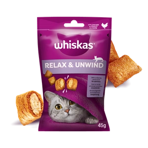 WHISKAS Relax & Relieve 45g kasside maiuspala, kanaga