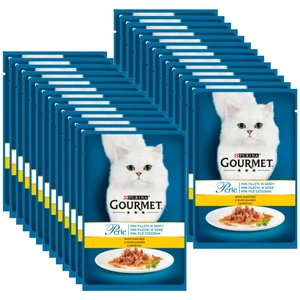 Purina Gourmet Perle kassitoit minifilee kana kastmes 26x85 g