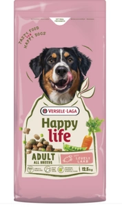 VERSELE-LAGA Happy Life Adult Lambaga 12.5kg - täiskasvanud suurte koerte toit lambalihaga