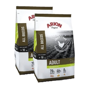 Arion Original Grain Free Chicken & Potato kuivtoit täiskasvanud koertele 12kg