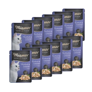 Miamor Feine Filets - märja kassitoidu tuunikala kalmaariga želees 100g