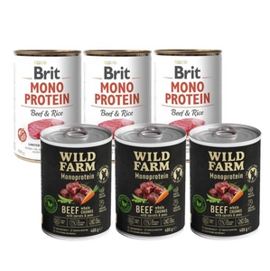 BRIT MONO PROTEIN BEEF & BROWN RICE 400g