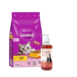 WHISKAS Adult 3,8 kg - kuivtoit täiskasvanud kassidele, maitsva kanaga