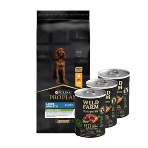 Purina Pro Plan Large Puppy Athletic Optistart, kana ja riis 12kg