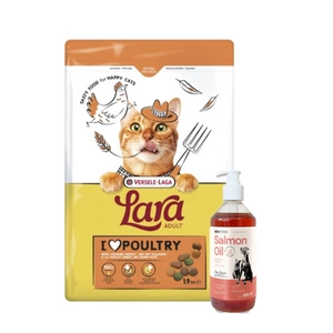 VERSELE-LAGA Lara Adult Turkey & Chicken 1.9kg - Täiskasvanud kassitoit kana ja kalkuniga