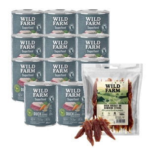 WILD FARM Superfood Duck (Pardi kinoaga, porgandite ja maitsetaimedega) 800g teraviljavaba koeratoit