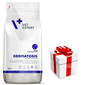 VETEXPERT Veterinary Diet Koeradermatoos lõhe ja kartul 12kg + üllatus koerale