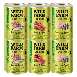 WILD FARM Premium Grain Free Lambaliha ja forell 400g - teraviljavaba kassitoit