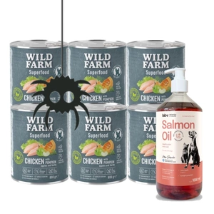 WILD FARM Superfood Chicken (kana kõrvitsaga, õunaga ja maitsetaimedega) 800g teraviljavaba koeratoit