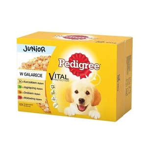 PEDIGREE Junior segu maitsed želees 12x100g