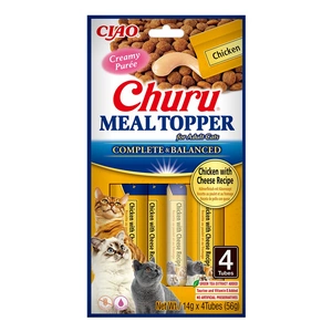 INABA Cat Meal Topper Chicken wiith Cheese Recipe 4x14 (56g)