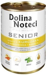 Dolina Noteci PREMIUM Senior kana porgandite ja basiilikuga 400g