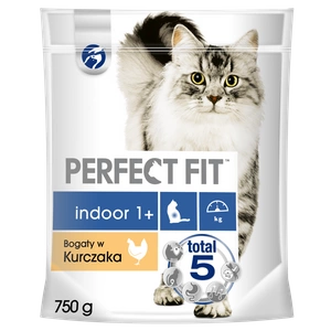 PERFECT FIT (Indoor 1+) 750g kanarikas kuivtoit siseruumides elavatele kassidele