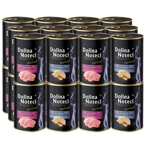 DOLINA NOTECI Premium steriliseeritud kassidele, mis sisaldab rohkesti pärlkanti 400g