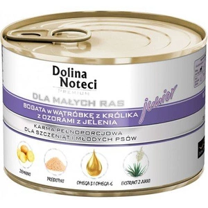 Dolina Noteci PREMIUM väikestele tõugudele JUNIOR küülikumaksa ja hirve keelega 12x185 g