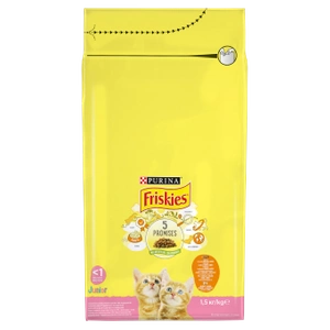 PURINA Friskies Junior kana-kalkunisegu kassitoit piimaga 1,5kg