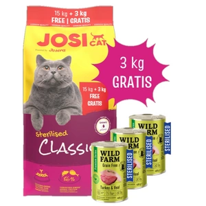 JOSERA JosiCat Classic steriliseeritud 15+3kg