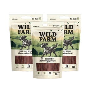 WILD FARM Pehmed pardiribad 80g koerale mõeldud maiuspalad