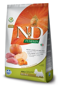 Farmina N&D Kõrvits teraviljavaba koerale BOAR AND APPLE ADULT MINI 800g