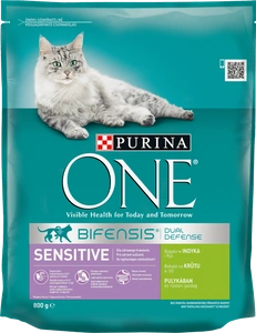 Purina One Cat Sensitive kalkunitoit kassile 800g