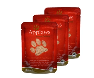 Applaws Cat Tuna ja krevettide kotike 3x70g