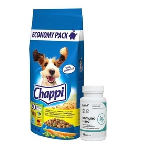 CHAPPI 13,5kg - koerte kuivtoit kodulindude ja köögiviljadega