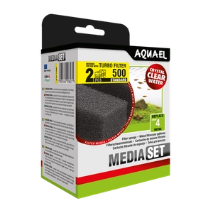 AQUAEL käsnafiltri padrun TURBO 500 MediaSet -2tk