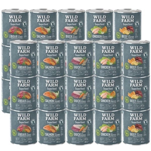 WILD FARM Superfood Beef (veiseliha kõrvitsaga, kartuli ja peterselliga) 800g teraviljavaba koeratoit