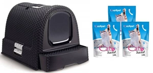 CURVER kasside pesakast kaanega 51x38,5x39,5 cm grafiitne