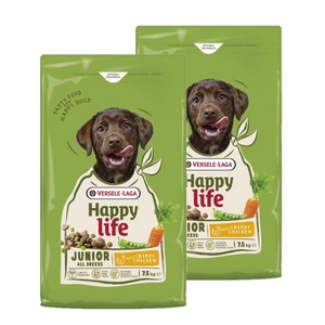 VERSELE-LAGA Happy Life Junior Chicken 7,5kg - kutsika- ja noorkoeratoit kodulindudega