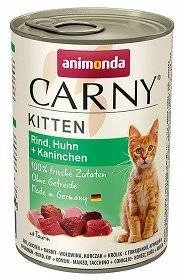 ANIMONDA Carny Kitten maitse: veiseliha, kana ja küülik 400g