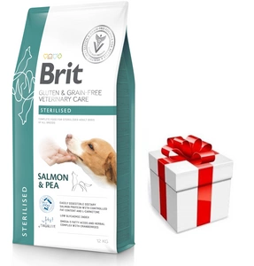 BRIT GF Veterinary Diets Koerale Steriliseeritud 12kg + STAIGMENA KUTSE KOERALE