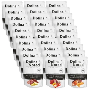 DOLINA NOTECI Veiseliharoog paprika ja nuudlitega 100g - märgtoit koertele