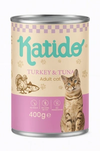 Katido Wet Cat Food Turkey with Tuna 400g