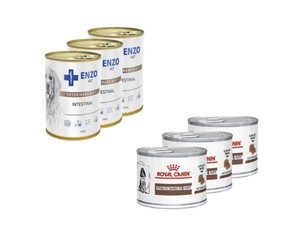 ROYAL CANIN Gastro Intestinal Puppy 3x195g purk Puppies + ENZO VET Intestinal dieet koertele lambalihaga 3x400g