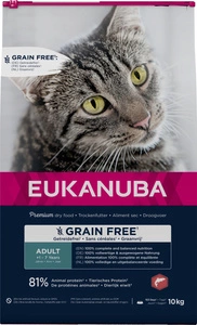 EUKANUBA Grain Free täiskasvanud lõhe 10kg
