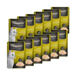 Miamor Feine Filets - niiske kassitoit kana linnuliha želees 100g