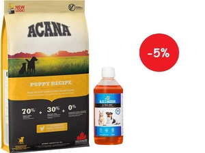 ACANA HERITAGE Puppy Junior 11,4kg + LAB V lõheõli koertele ja kassidele 500ml